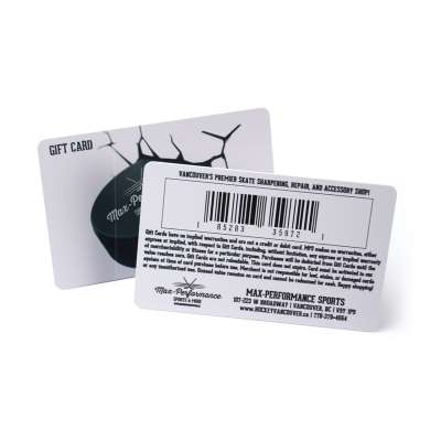 Wholesale super market serial number barcode plastic pvc gift card