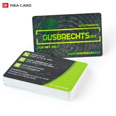 Full color printing high quality pvc business cards plastic card