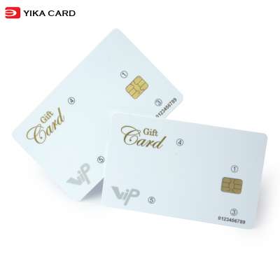 Factory direct sale laser hot stamping customized rfid pvc chip card with metallic