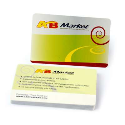 Plastic glossy lamination vip discount pvc laminated plastic fundraising cards