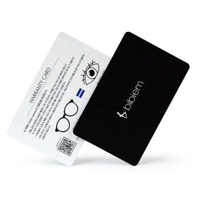 Wholesale custom card cr80 pvc plastic frosted warranty card printing