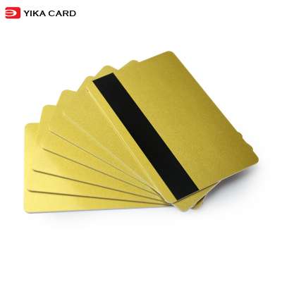 Factory direct sale gold base plastic pvc vip card printing with magnetic stripe