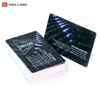 Wholesale custom credit card size pvc plastic name business card printing