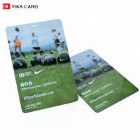 Customized size and design pvc participate visiting card with hole punched