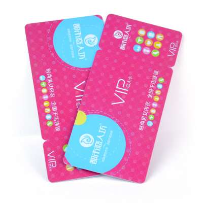 Good quality custom CMYK offset printing plastic pvc combo discount card