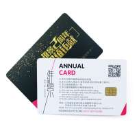 Gold manufacture good price vip qr code smart chip annual discount card