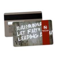 Personalized printable hico magnetic stripe pvc plastic stone membership vip card