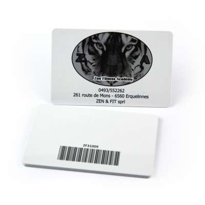 Professional customized free sample plastic pvc barcode gym fitness membership business card