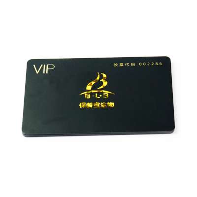 Wholesale high quality custom plastic matte pvc vip card of edge with laser effect